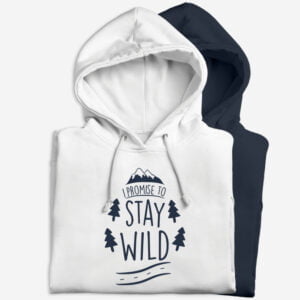 Pulover s kapuco | I promise to stay wild