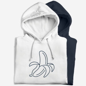 Pulover s kapuco | Olupljena banana